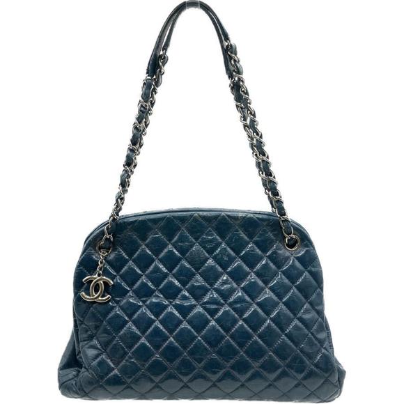 Chanel Mademoiselle Bowling Bag Chain Shoulder Matelasse - Picture 1 of 10